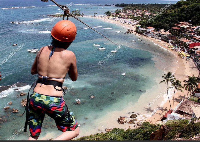 Third Beach Zip line descent in Morro de Sao Paulo – Stock Editorial Photo ... photo