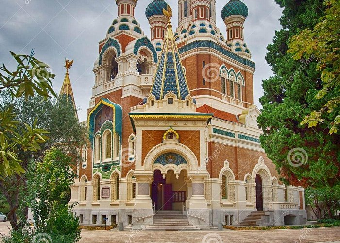 Russian Orthodox Cathedral The St. Nicholas Orthodox Cathedral in Nice, France Stock Image ... photo