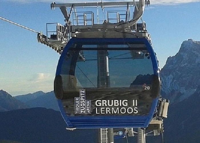 Grubigsteinbahn Cable car station "Bergbahnen Langes" in Lermoos photo