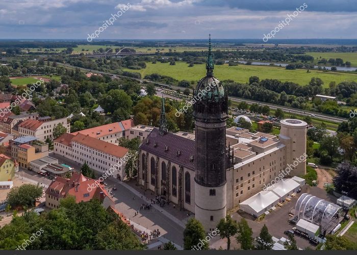 Wittenberg castle Castle Church (Schlosskirche) in Lutherstadt Wittenberg Stock ... photo