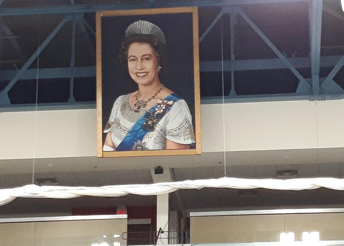 Peterborough Memorial Centre I love the Giant Painting of the Queen at the Peterborough ... photo