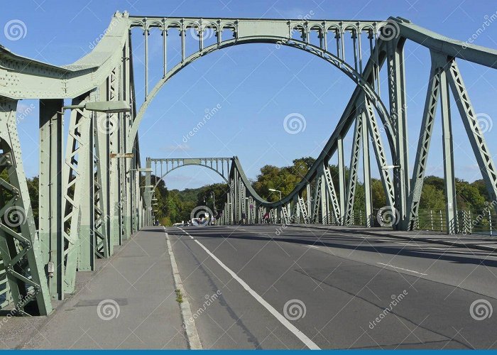 Glienicke bridge The Glienicke Bridge between Berlin and Potsdam Stock Photo ... photo