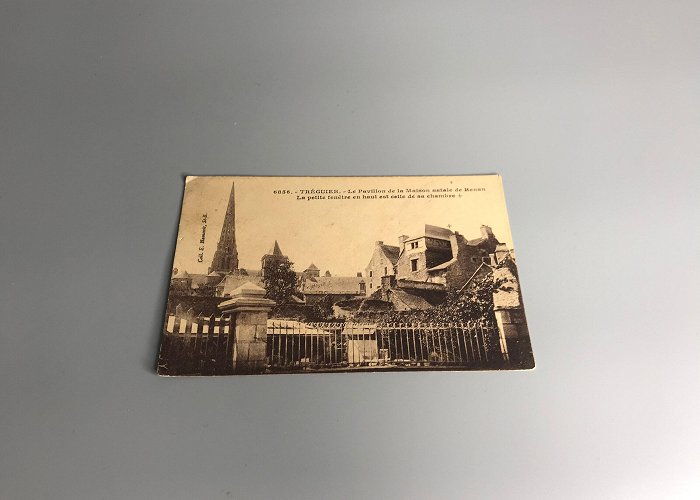 Maison Ernest Renan French Vintage Postcard Treguier Black and White Photo Old Stamp ... photo
