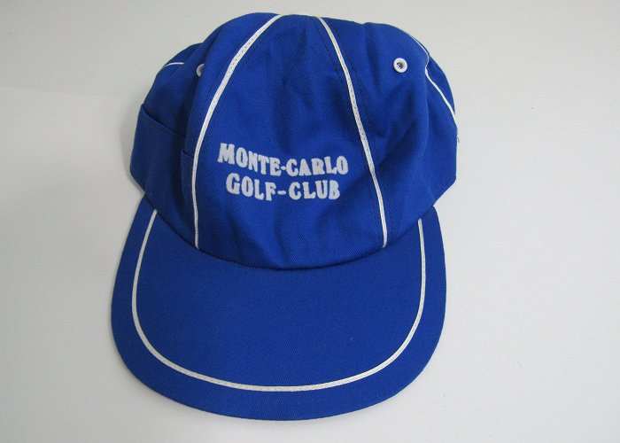 Monte Carlo Golf Vintage Monte-carlo Golf Club Men's Blue Adjustable Trucker Hat ... photo