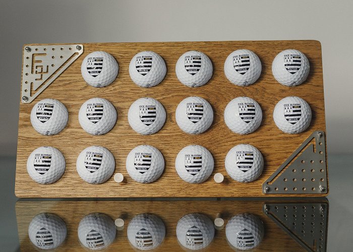Cice-Blossac Golf Course Perfect Gift Idea for Golfer: Stylish Wooden Holder for 16 Balls ... photo