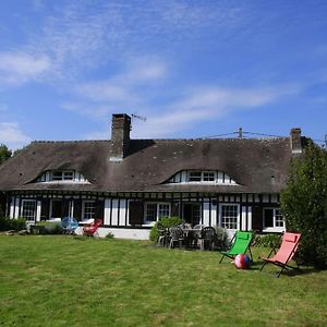 Вилла Belle Longere Normande, Cheminee Et Jardin Arbore Canville-les-Deux-Eglises Exterior photo