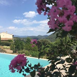 Вилла Gite En Cevennes Du Sud, Bergerie Restauree Au Rez De Jardin D'Une Bastide Avec Piscine, Vue Exceptionnelle, Authenticite Et Confort Saint-Laurent-le-Minier Exterior photo