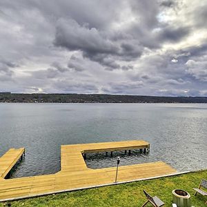 Charming Home On Keuka Lake With Dock And Fire Pit! Хаммондспорт Exterior photo