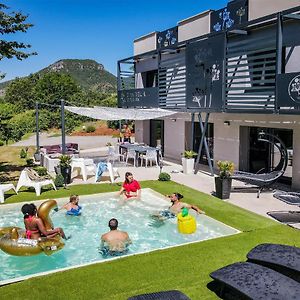 Dandelion Gite Spa Gorges Du Tarn Piscine Jacuzzi Riviere Vue Exceptionnelle Villa Nature Design Мостюежуль Exterior photo