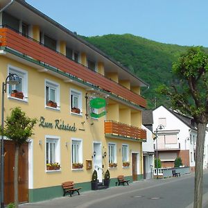 Отель Gasthaus Zum Rebstock Hirzenach Exterior photo