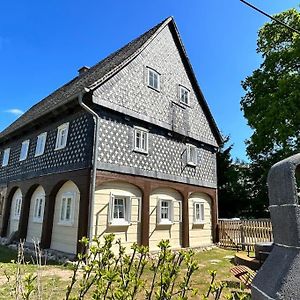 Вилла Ferienhaus Hexe Mit Whirlpool, Sauna, Garten Гросшёнау Exterior photo