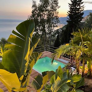 Modern Seaview Villa With Pool Above Monaco Гримальди Exterior photo