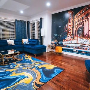 The Blue Golden Luxury Modern 3- Bedroom Apartment In Чикаго Exterior photo