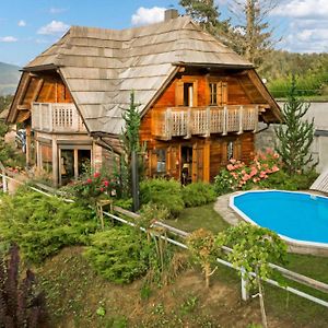 Chalet Podgorje With Pool - Happy Rentals Словень-Градец Exterior photo