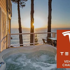 Апартаменты Breathtaking Oceanview! By Oceanviewhottubs Oceanfront! Shelter Cove Ca Tesla Ev Station Exterior photo