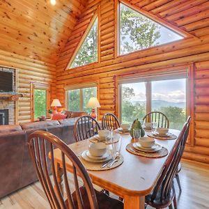 Вилла Scenic Sylva Log Cabin With Sunset And Mountain View! Exterior photo
