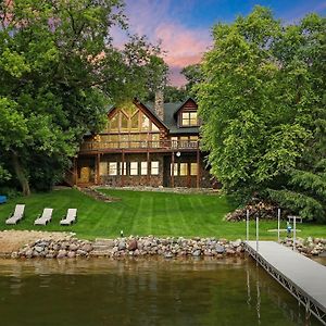 Вилла Waterfront Hand-Crafted Log Cabin - Sandy Beach - Dock - 5200 Sq Ft - Stone Fireplace - Views Whitewater Exterior photo