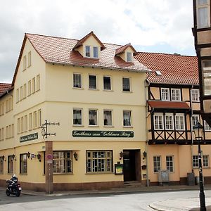 Hotel Garni Zum Goldenen Ring Кведлинбург Exterior photo