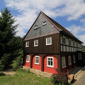 Вилла Oberlausitzer Ferienhaus Gebirgshaeusl Jonsdorf Exterior photo